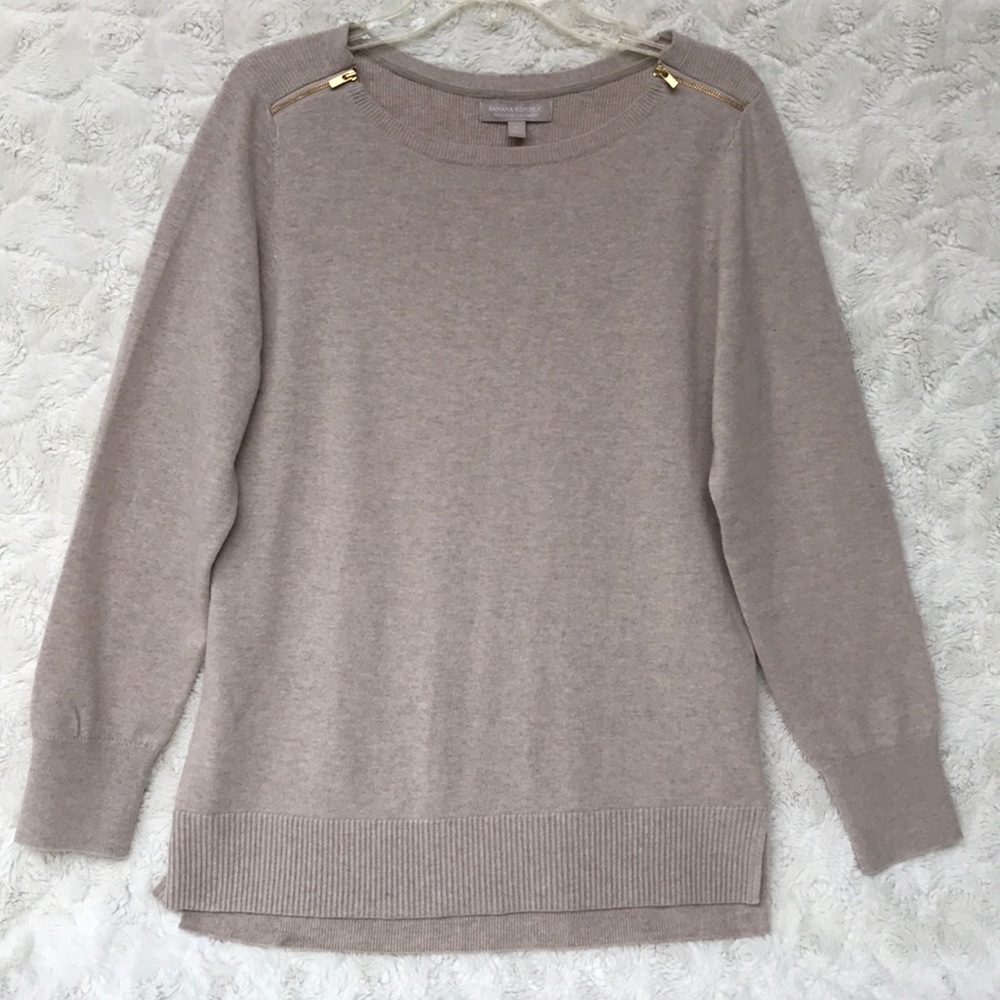 NWOT Banana Republic Oatmeal Sweater Tunic SzXL